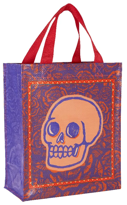 sock designs eco -  Skulls & Roses Handy Tote