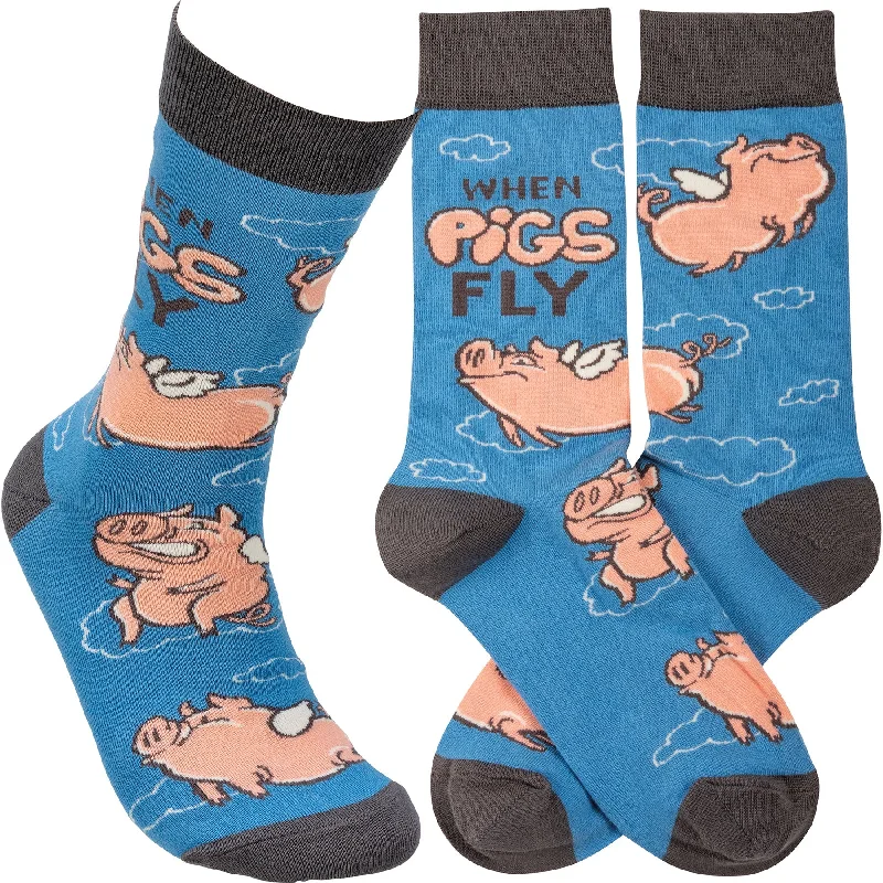 sock washing winter -  Socks - When Pigs Fly