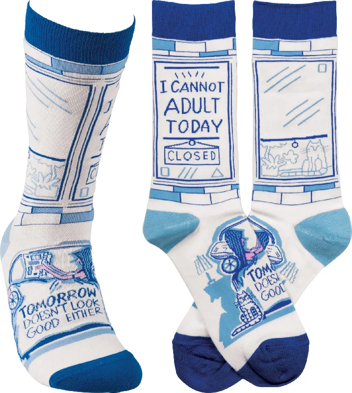 sock promotions eco -  Socks - I Cannot Adult Today