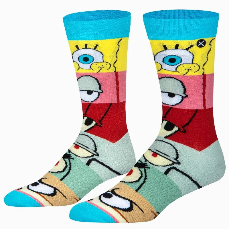 sock collections eco -  Spongebob Mashup Men's Crew Socks