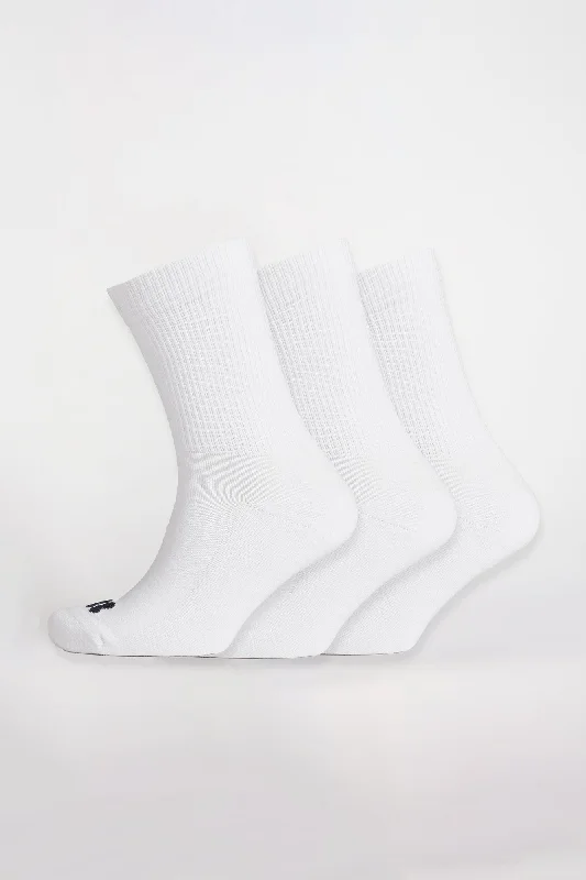 sock assortment summer -  Sports Cotton Sock Calf 3 Pack - White