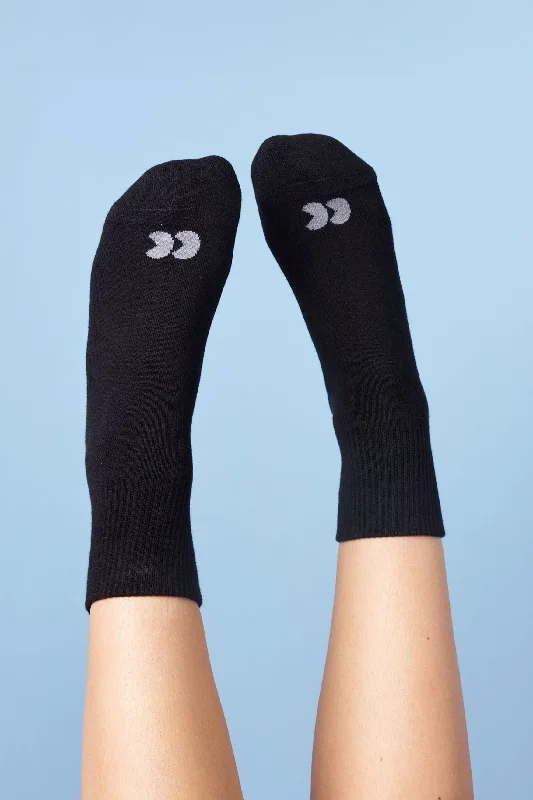 sock prices winter -  Sports Cotton Sock Ankle 3 Pack - Black