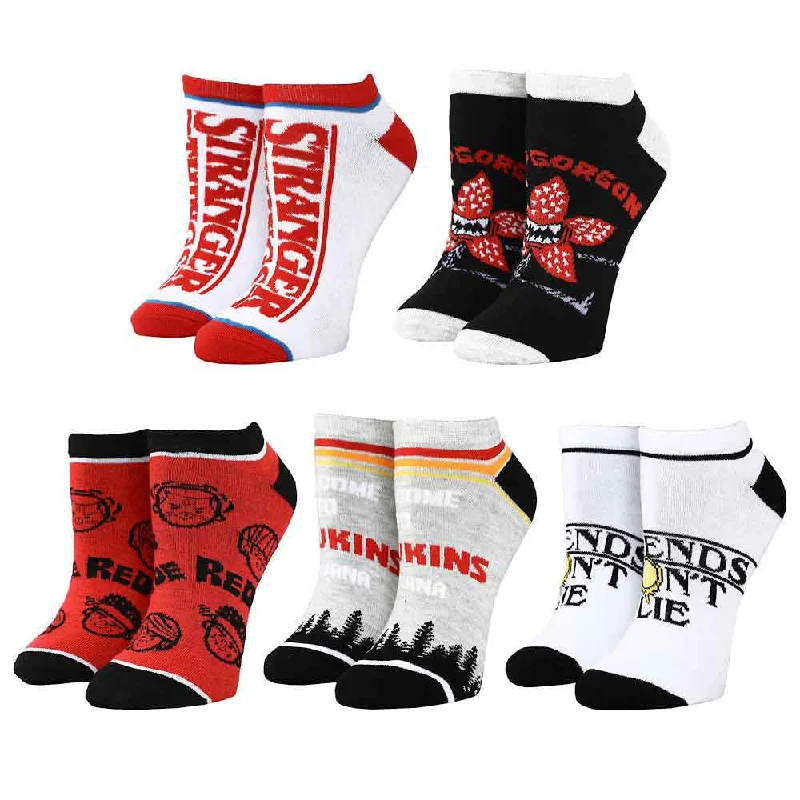 sock stock winter -  Stranger Things 5 Pair Ankle Socks