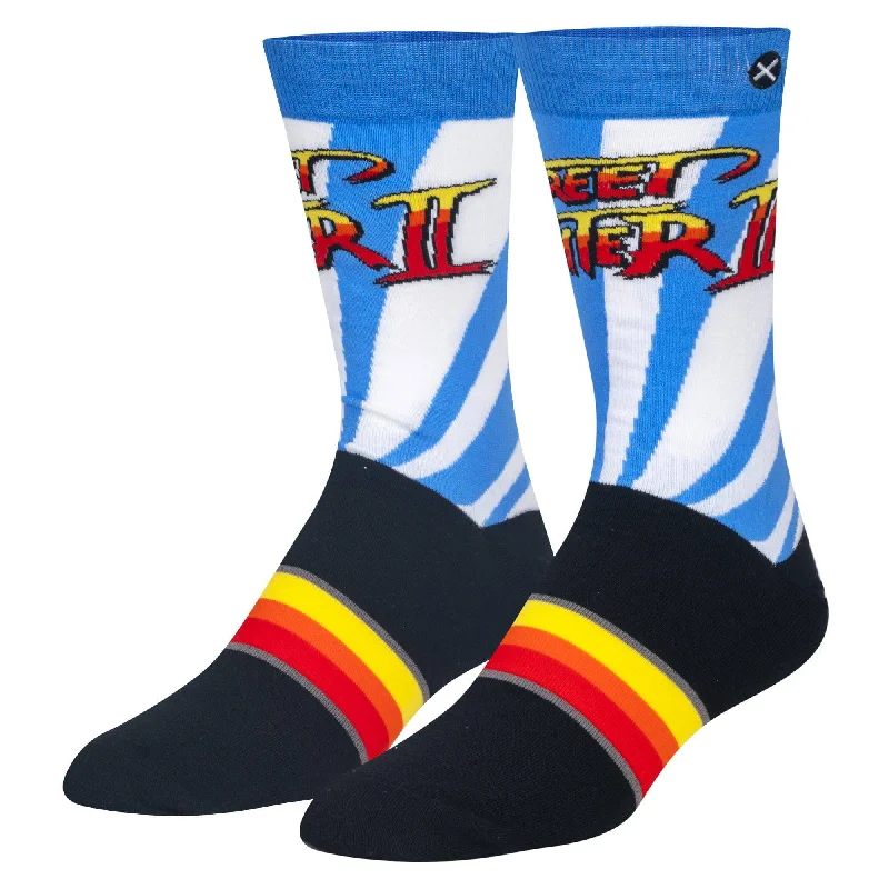 sock ratings formal -  Street Fighter 2 Logo Men's Crew Socks