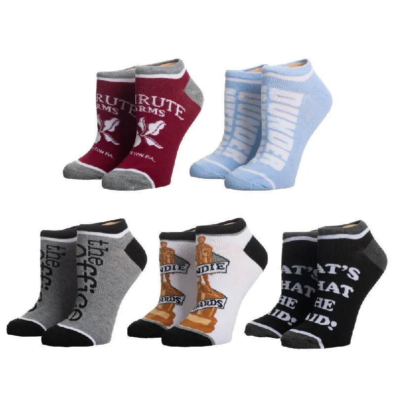 sock collections summer -  The Office 5 Pair Ankle Socks