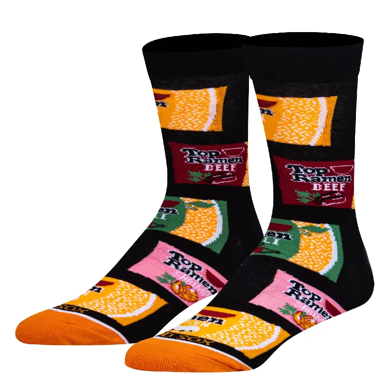 sock singles winter -  Top Ramen Flavors Men's Crew Socks