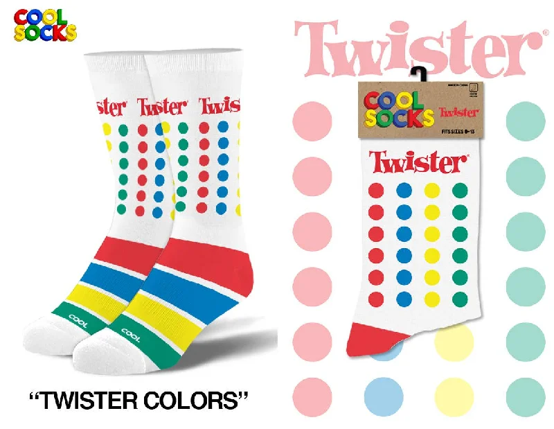 sock discounts casual -  Twister Colors - Mens Crew Folded