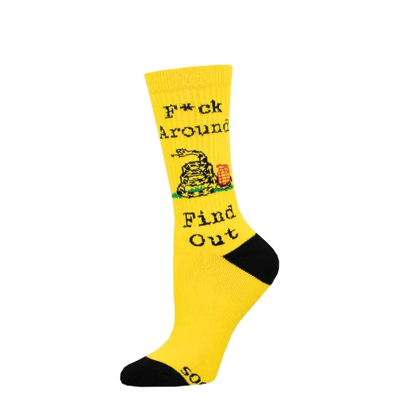 sock fashion eco -  Fuck Around, Find Out  - Active Crew