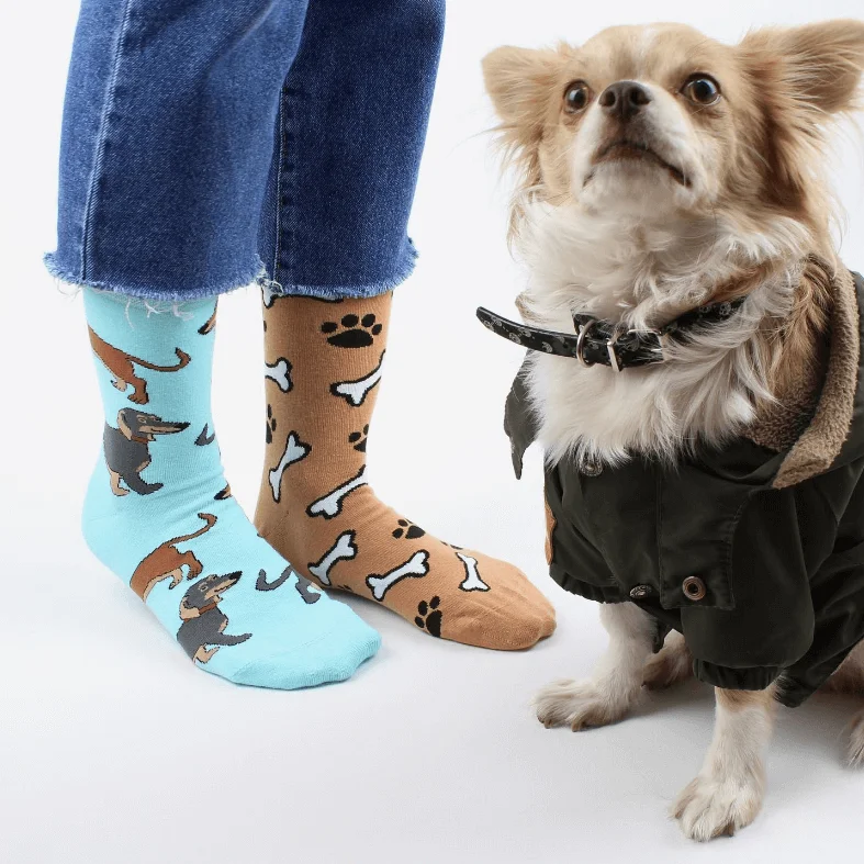 sock trends casual -  Unisex Dog Mismatched Socks