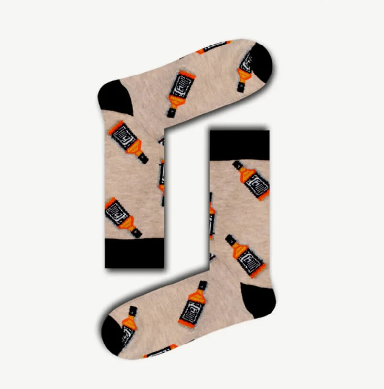 sock features winter -  Unisex Whisky Crew Socks