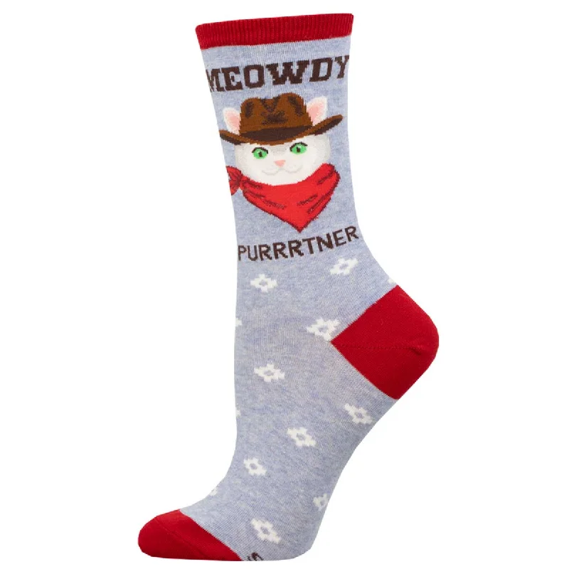 sock offers eco -  Meowdy Purrtner - Cotton Crew