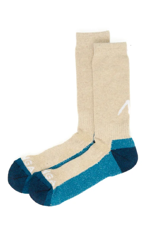 sock returns winter -  Nanga Wool Pile Compression Crew Socks - Beige