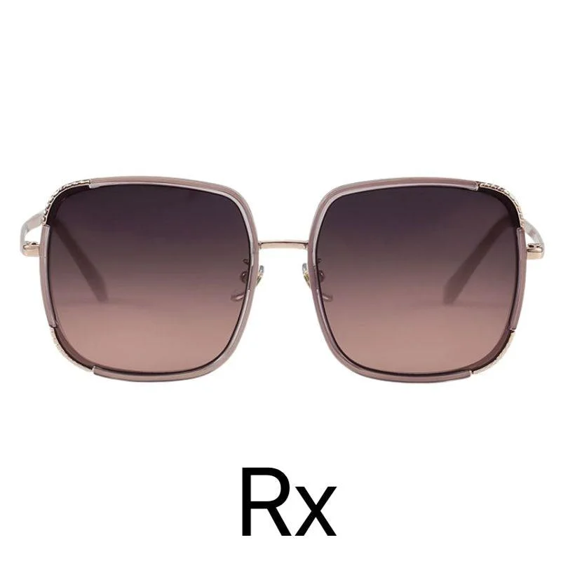 sunglasses with high-impact resistance -  Amalfi Oversized Square Sunglasses (Prescription)