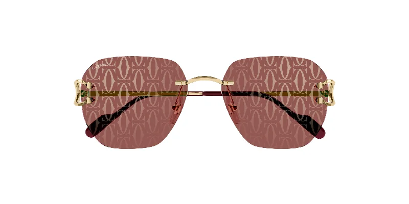 sunglasses with autumn leaves -  Signature C CT0394S Cartier Sunglasses