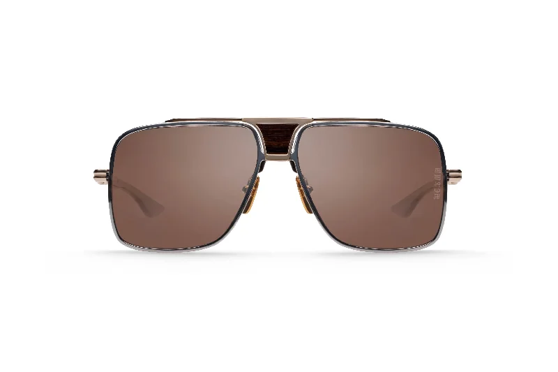 Black/Gold | Dark Brown Polarized - Black Flash Mirror