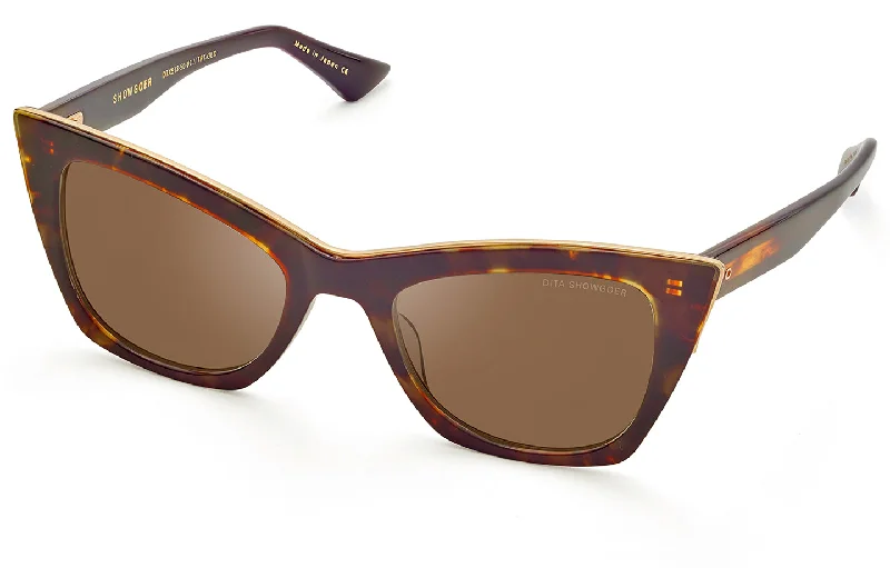 Dark Tortoise-Burnt Brown Back - White Gold