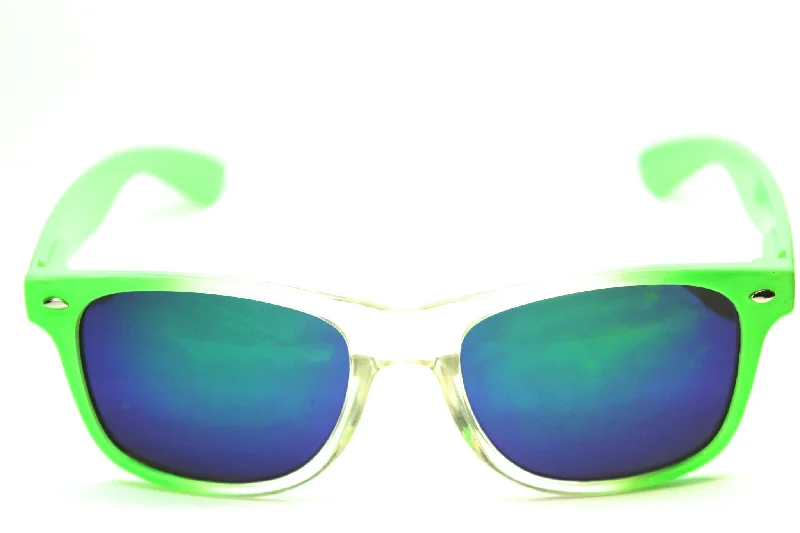 sunglasses for snowboarding -  Wayfarer Sunglasses Green/Clear Mirror Coated 54mm