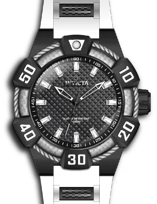 watch with modern numerals -  Band For Invicta Bolt  Men 46520