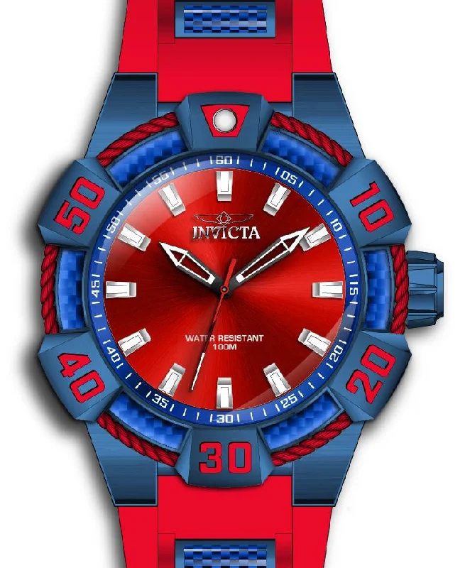 watch with red face -  Band For Invicta Bolt  Men 46526