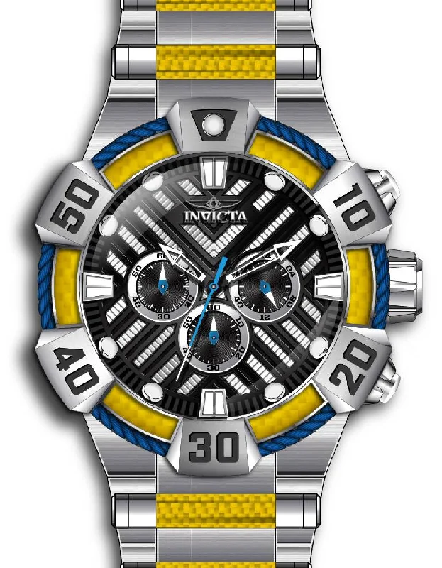 watch with rugged bezel -  Band For Invicta Bolt  Men 46529