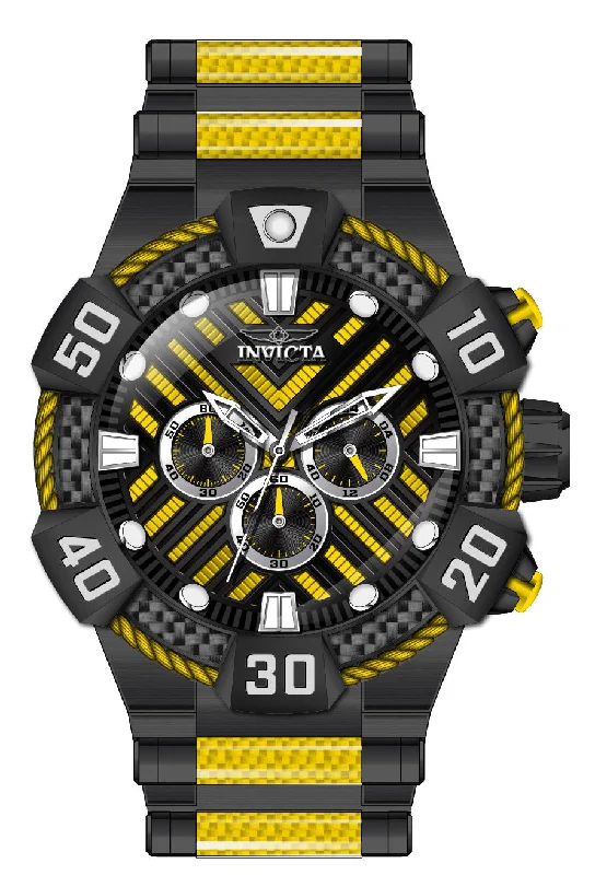 watch with elegant dial -  Band For Invicta Bolt  Men 46570