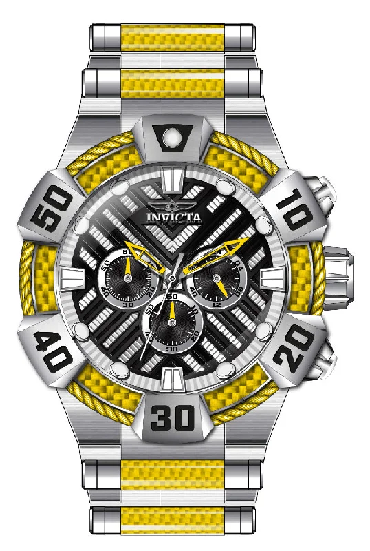 watch with blue case -  Band For Invicta Bolt  Men 46572