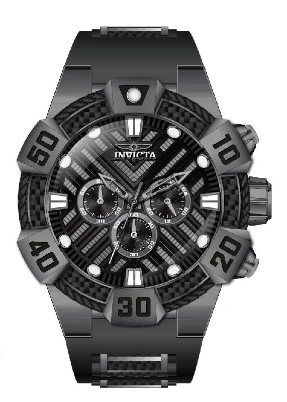 watch with orange bezel -  Band For Invicta Bolt  Men 46575