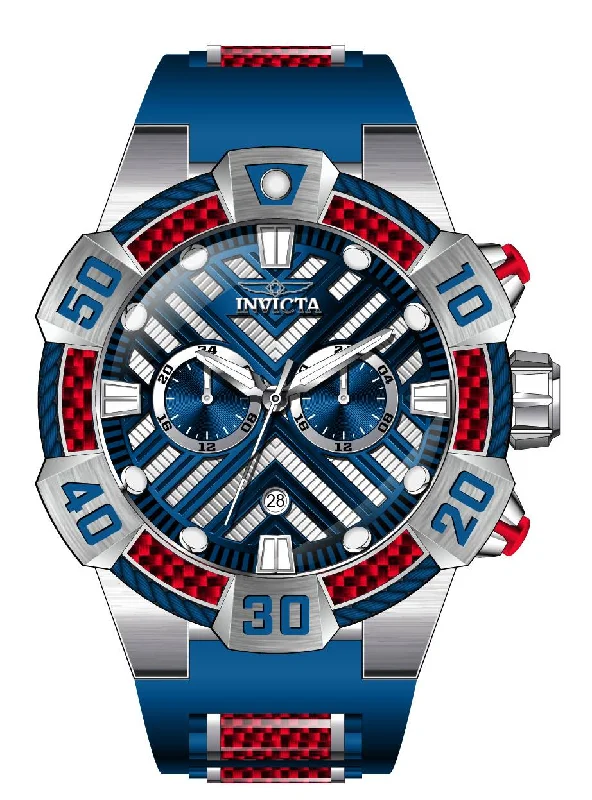 watch with sporty dial -  Band For Invicta Bolt  Men 46580