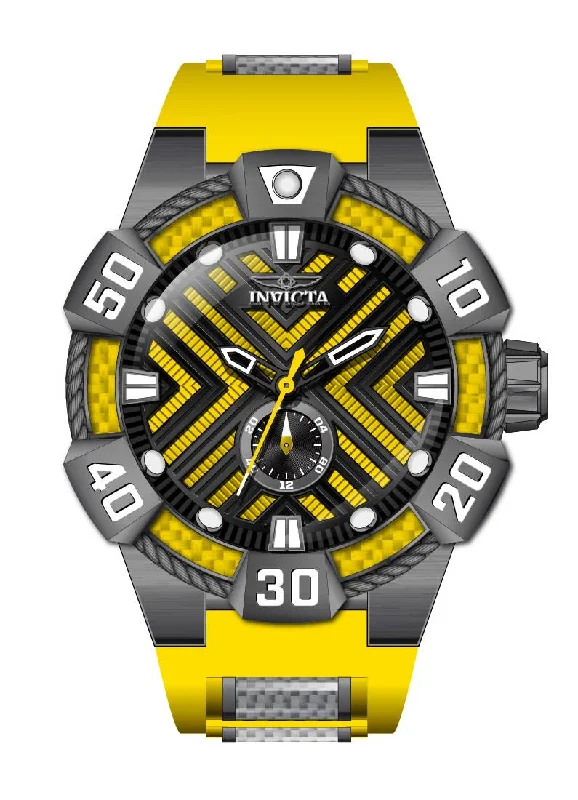 watch with classic numerals -  Band For Invicta Bolt  Men 46585