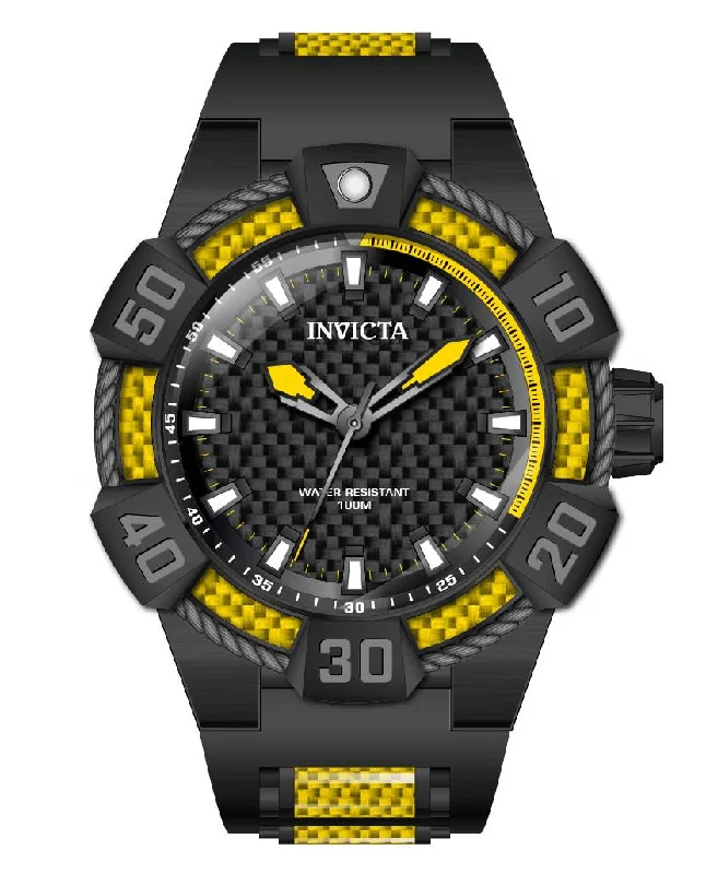 watch with slim dial -  Band For Invicta Bolt  Men 46586