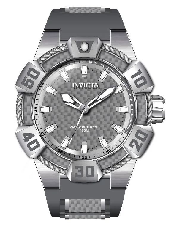 watch with modern dial -  Band For Invicta Bolt  Men 46588