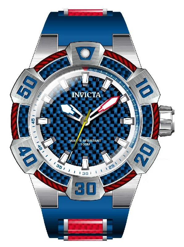 watch with gold strap -  Band For Invicta Bolt  Men 46589