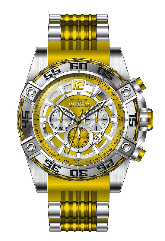 watch with orange numerals -  Band For Invicta Bolt  Men 46623