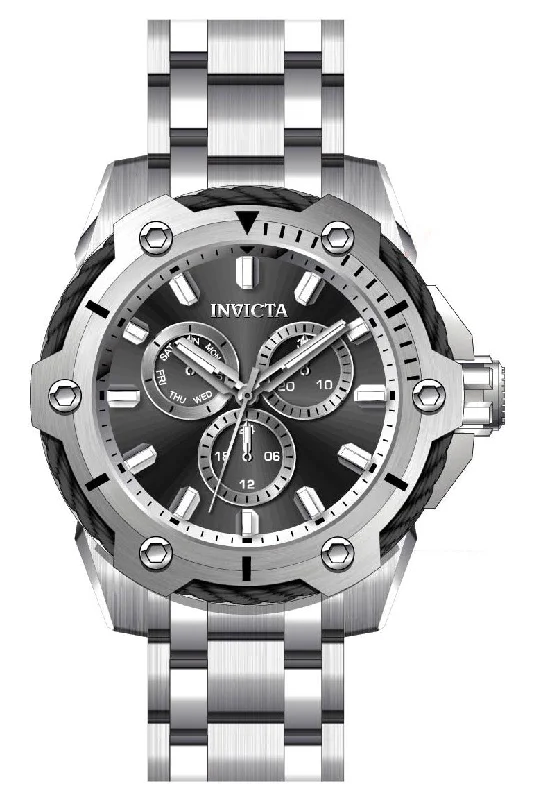 watch with modern face -  Band For Invicta Bolt  Men 46632