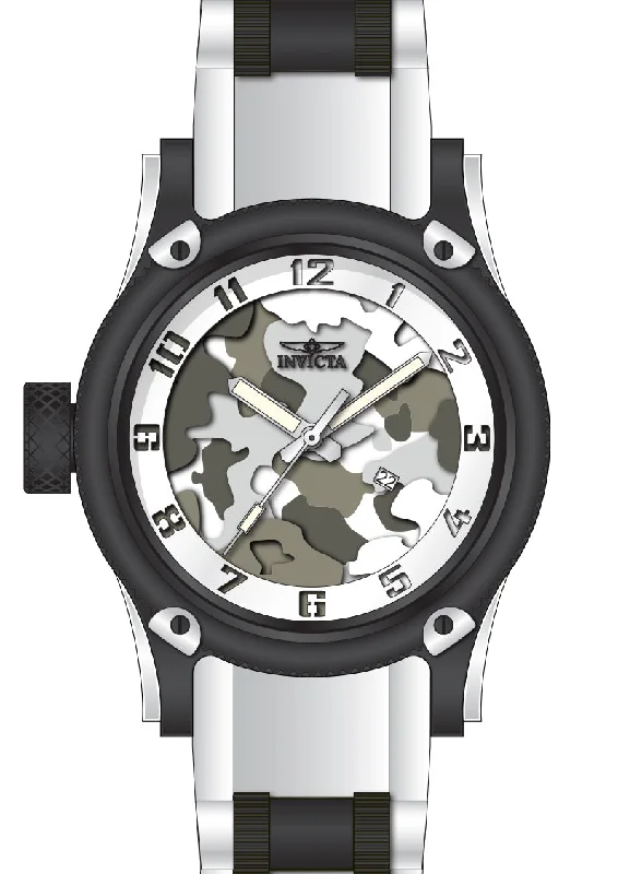 watch with sporty dial -  Band For Invicta Russian Diver  Men 46473