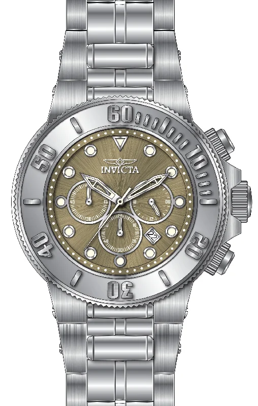 watch with rugged dial -  Band For Invicta Subaqua  Men 46550