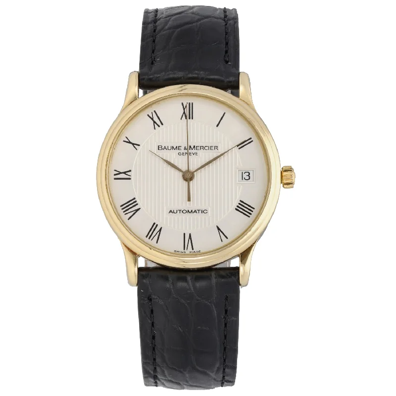 watch with slim bezel -  Baume Et Mercier Classic 65636 33mm Gold Watch