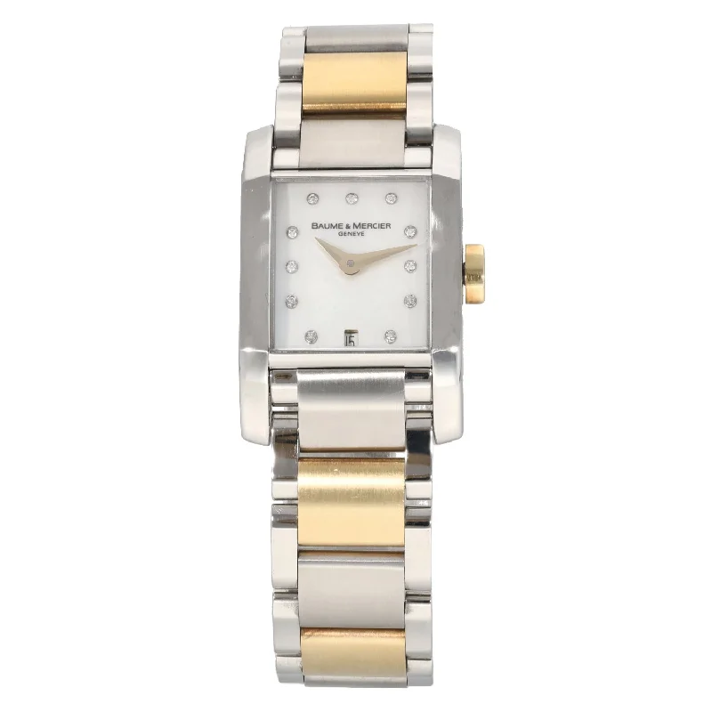 watch with bold dial -  Baume Et Mercier Hampton 65489 22mm Bi-Colour Watch