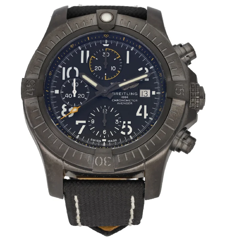 watch for marathon running -  Breitling Avenger V13317 45mm DLC Titanium Watch