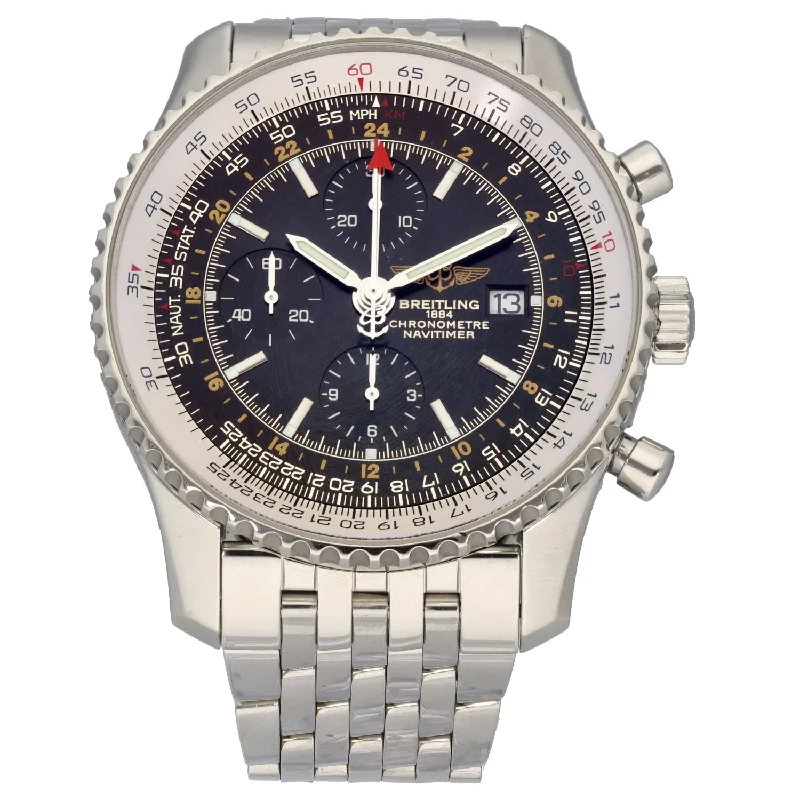 watch with modern bezel -  Breitling Navitimer A24322 46mm Stainless Steel Watch