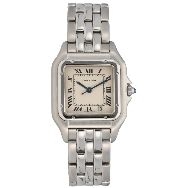 watch with slim case -  Cartier Panthere 1310 27mm Stainless Steel Watch