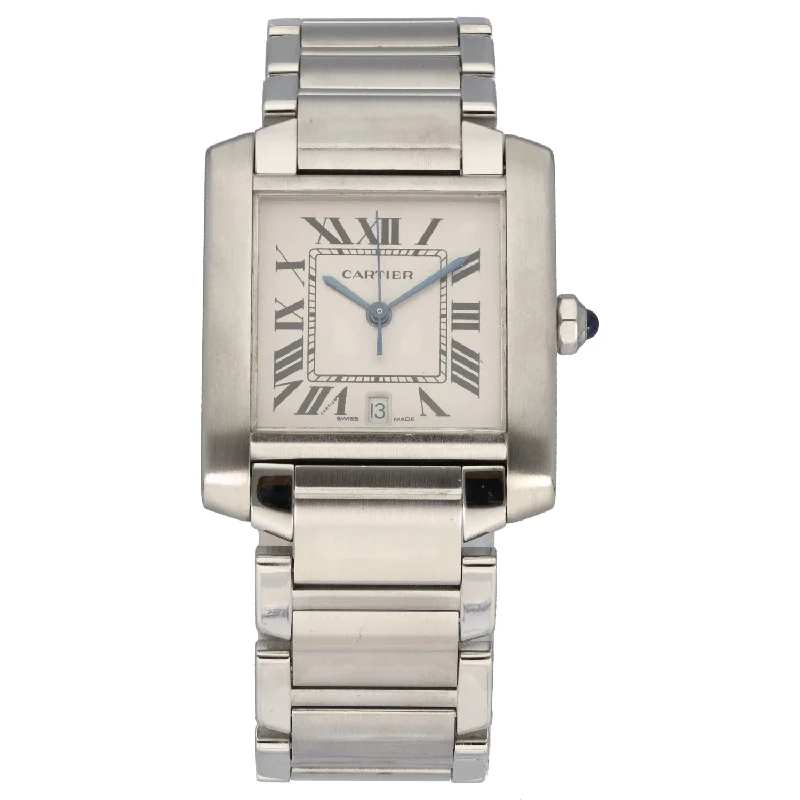 watch under 1400 dollars -  Cartier Tank Francaise 2302 28mm Stainless Steel Watch