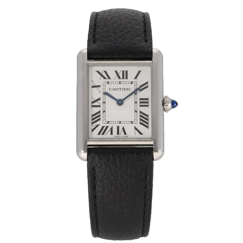 watch with classic hands -  Cartier Tank Must WSTA0041 26mm Stainless Steel Watch