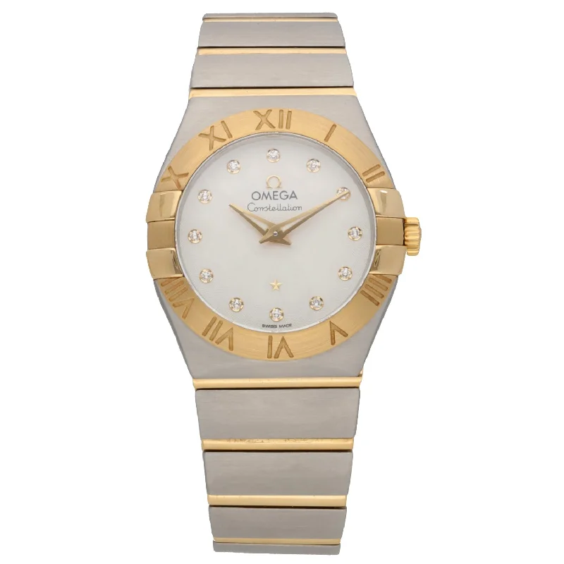 watch with sturdy bezel -  Omega Constellation 28mm Bi-Colour Watch