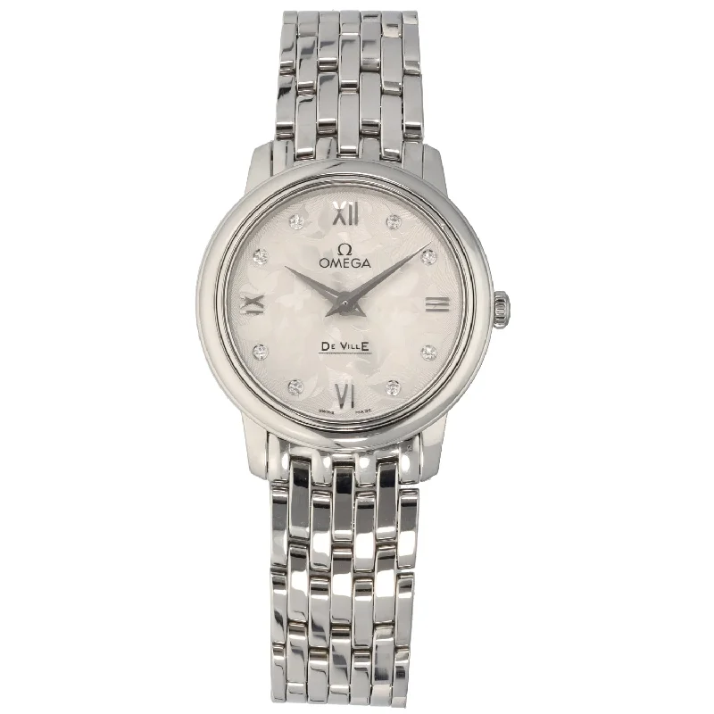 watch with elegant numerals -  Omega De Ville 424.10.27.60.52.001 27mm Stainless Steel Watch