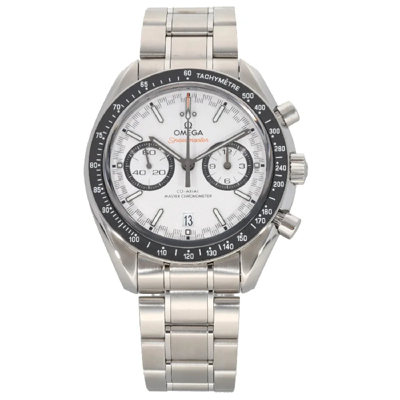 watch with durable face -  Omega Speedmaster Racing 329.30.44.51.04.001 44.25mm Stainless Steel Watch