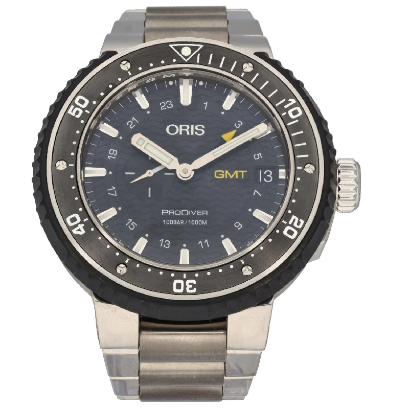 watch with white case -  Oris ProDiver 7748 49mm Titanium Watch