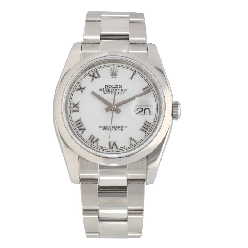 watch with elegant bezel -  Rolex Datejust 116200 36mm Stainless Steel Watch