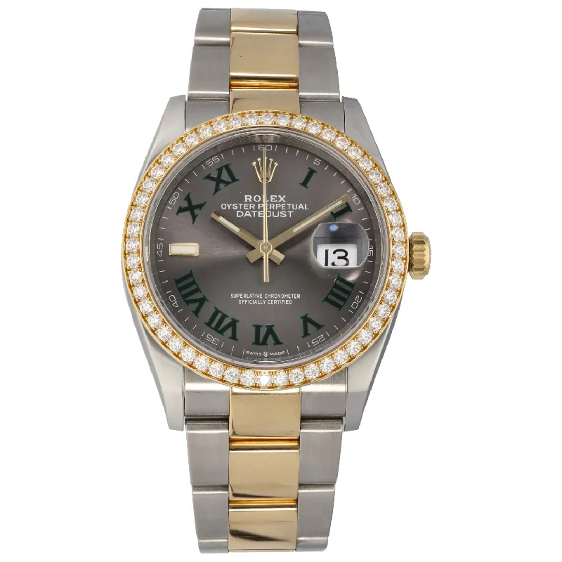 watch with classic face -  Rolex Datejust 126283 36mm Bi-Colour Watch