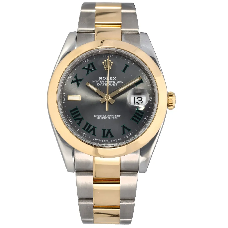 watch with gold bezel -  Rolex Datejust 126303 41mm Bi-Colour Watch